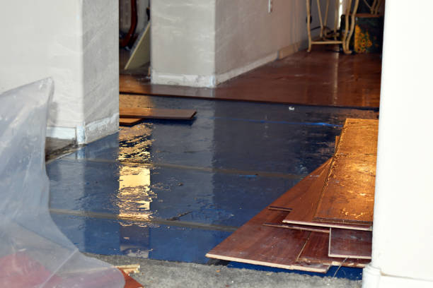 Professional Flood Damage Repair technician working in Canaan, CT